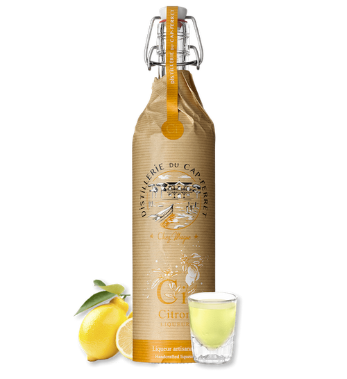 Bouteille liqueur citron.