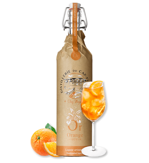 Bouteille liqueur orange.